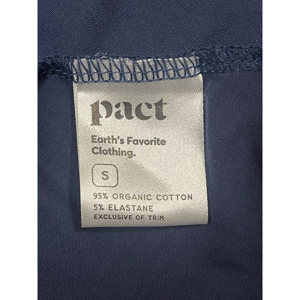 Pact Organic Cotton Fit & Flare Cross Open Back Maxi Dress S Minimalist Coastal - Picture 9 of 9